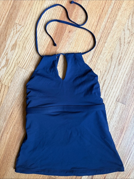 Athleta Other - Athleta XXS Navy Halter Tankini Top - Keyhole Front swimsuit top